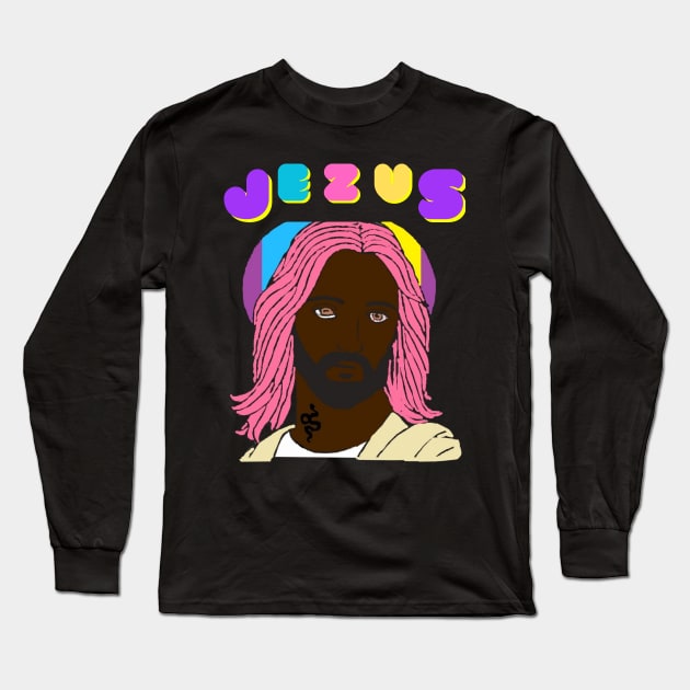 Vogue Jezus Long Sleeve T-Shirt by Mobbyin